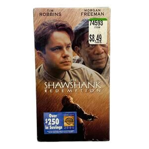 The Shawshank Redemption VHS –Sealed Vintage – Tim Robbins/Morgan Freeman